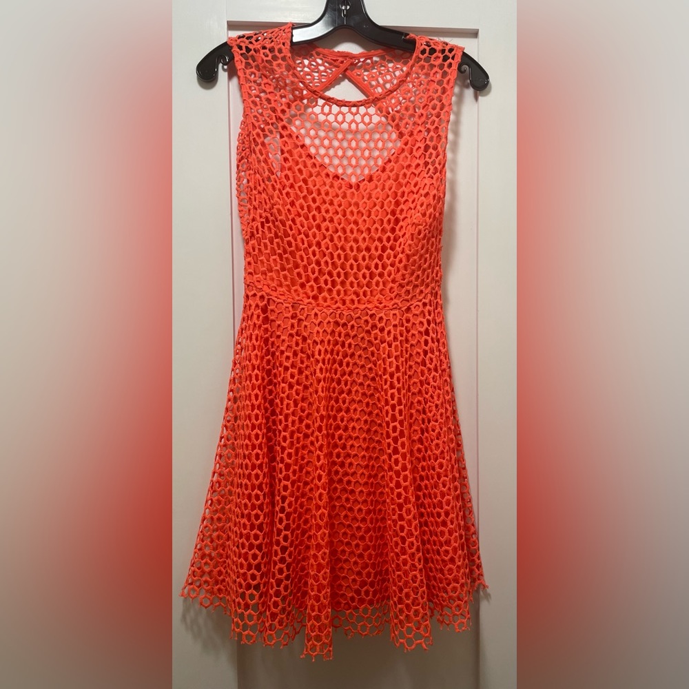 Bright Orange Summer Dress. Size S